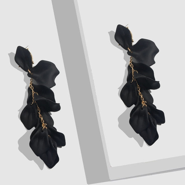 Flatfoosie Fashion Acrylic Resin Drop Earrings For Women Vintage Geometric Long Dangle Statement Earrings Wedding Party Jewelry