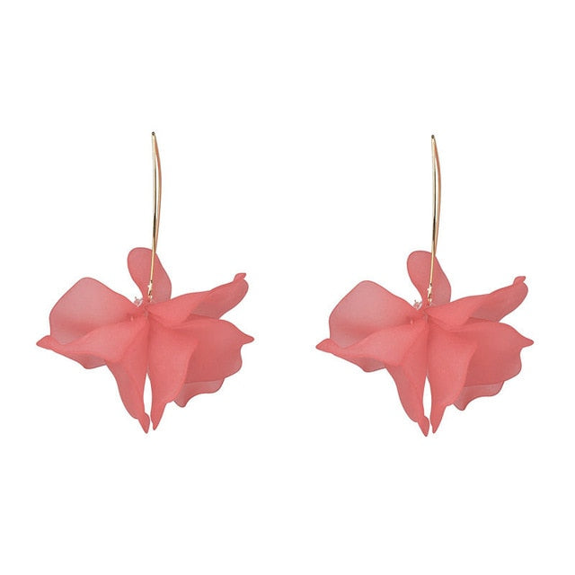 JURAN 2019 new long dangle resin green leaves earrings party jewelry accessories handmade fashion acrylic earrings for women